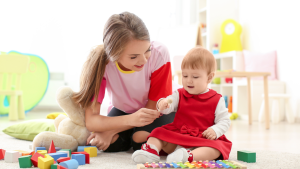 nanny and child